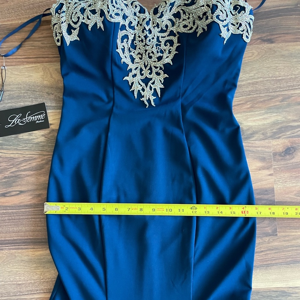 BNWT La Femme beaded gown - Picture 7 of 9